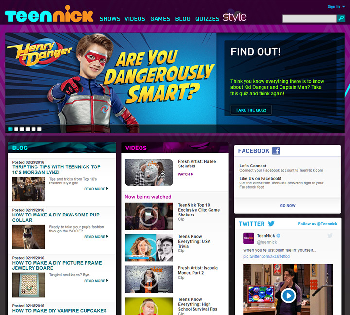 Teen Nick Website 55