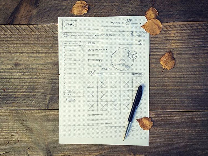 prototype wireframe dot grid paper