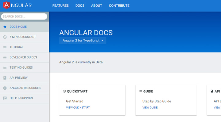 angular2 online docs