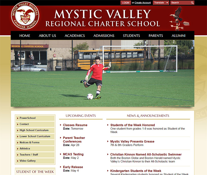 mystic valley regional school