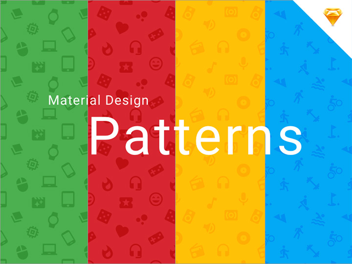 material icon patterns freebie set