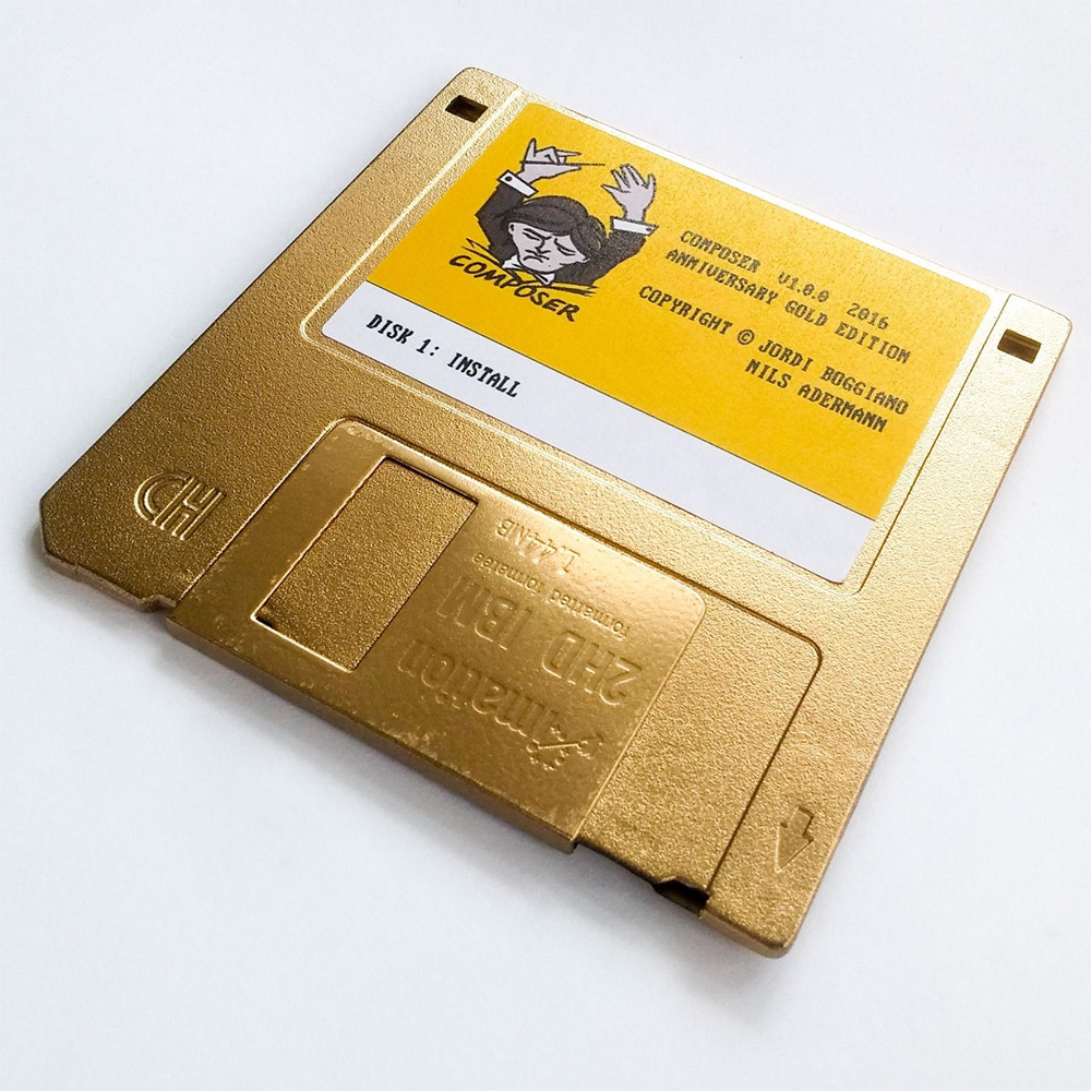 composer dependency manager golden floppy disk collectors item