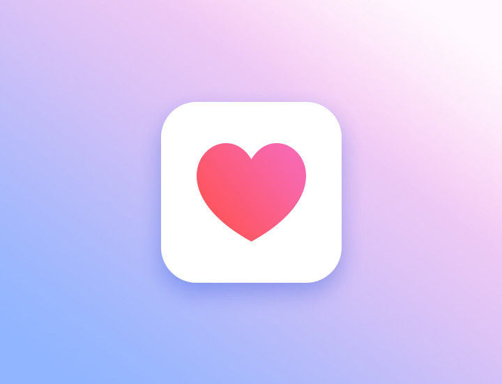 love heart vector ios icon