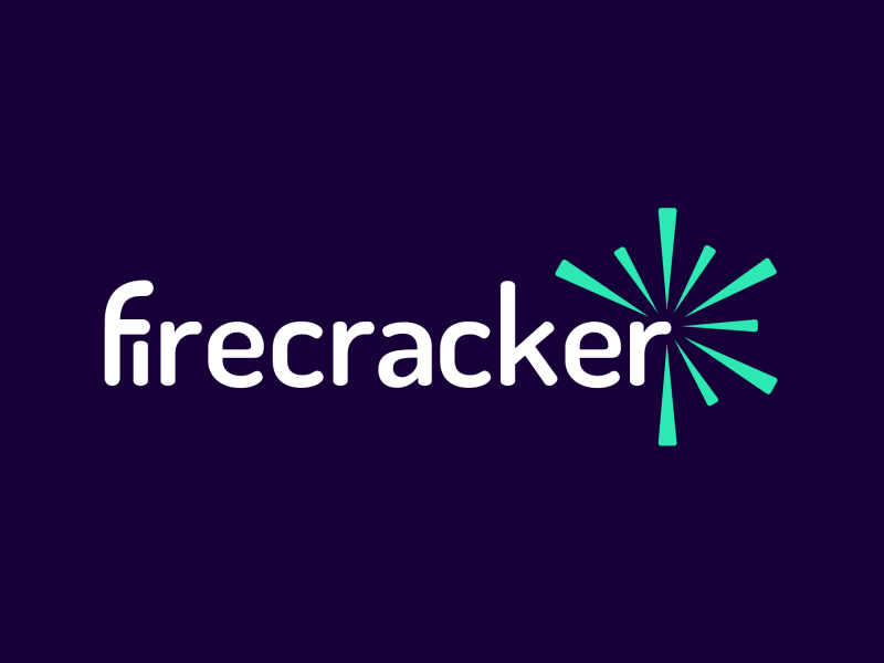 firecracker logo animation effect