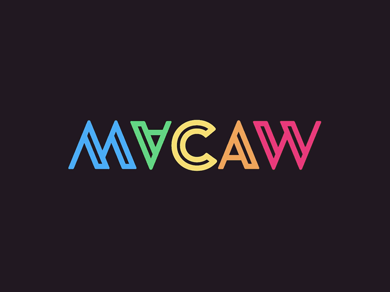 macaw logo animation build