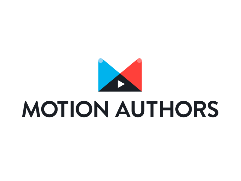 motion authors logo animation