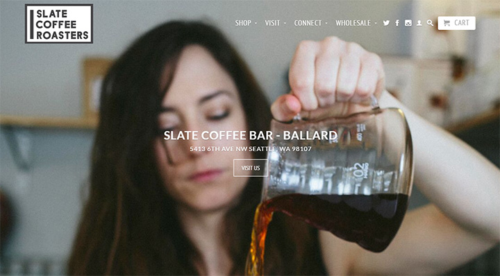 slate coffee website
