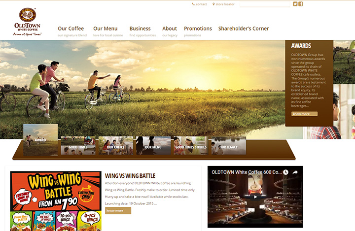 oldtown coffee website