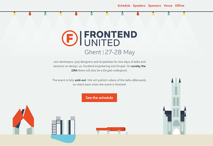 frontend united conference website