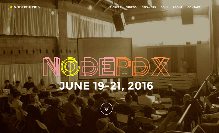 node pdx conference website
