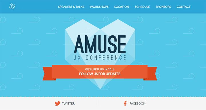 amuse ux conference website