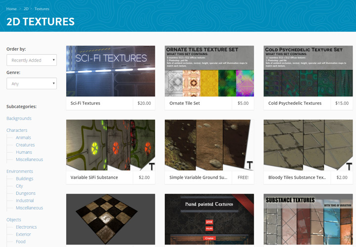 textures 2d assets gallery gamedev market
