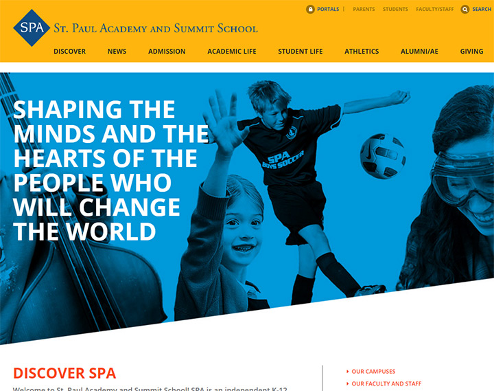 st paul academy homepage