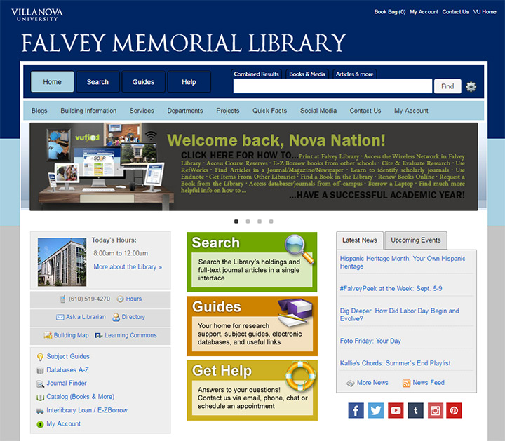 falvey memorial library