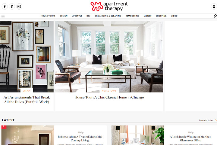 apartment therapy blog