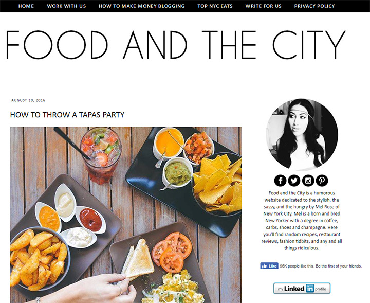 food and city
