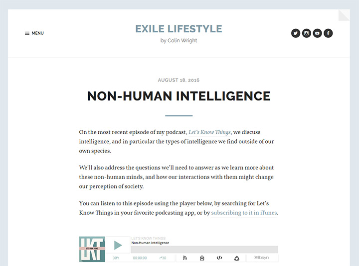 exile lifestyle blog