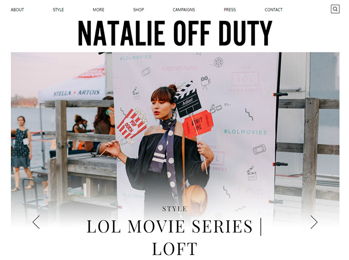 natalie off duty blog