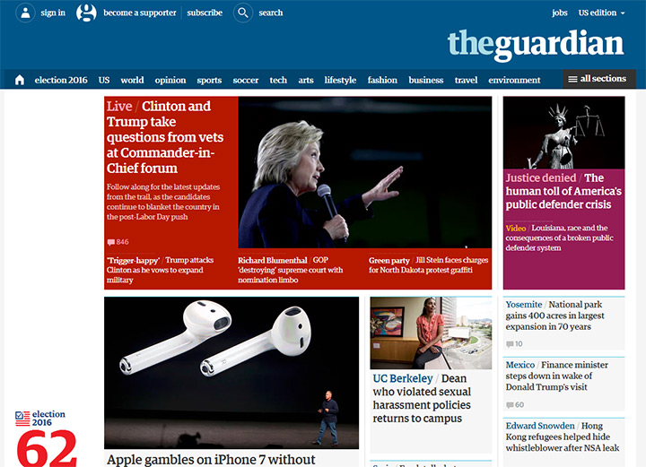 guardian website