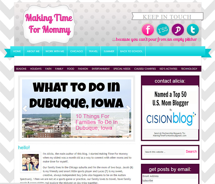 making time for mommy blog