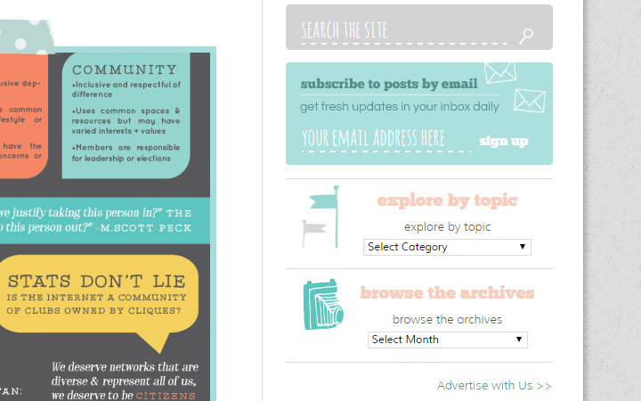 oh my handmade newsletter signup