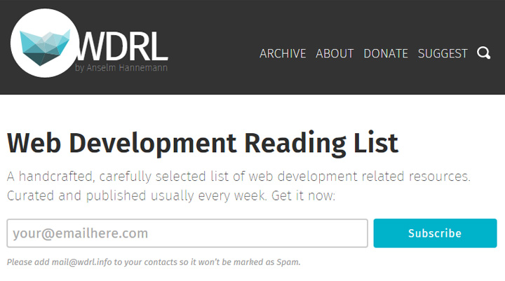 wdrl reading list signup form