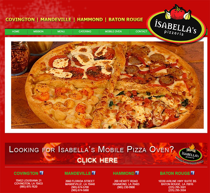 isabella pizza