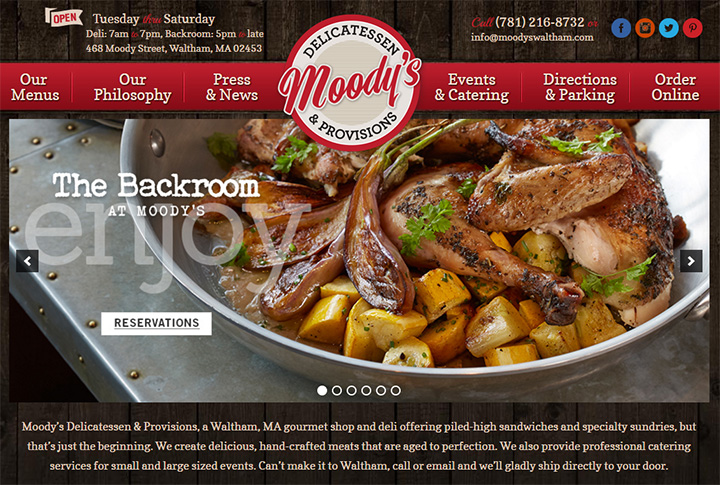 moodys delicatessen website