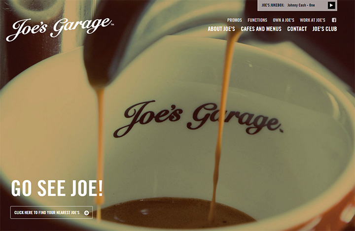 joes garage website