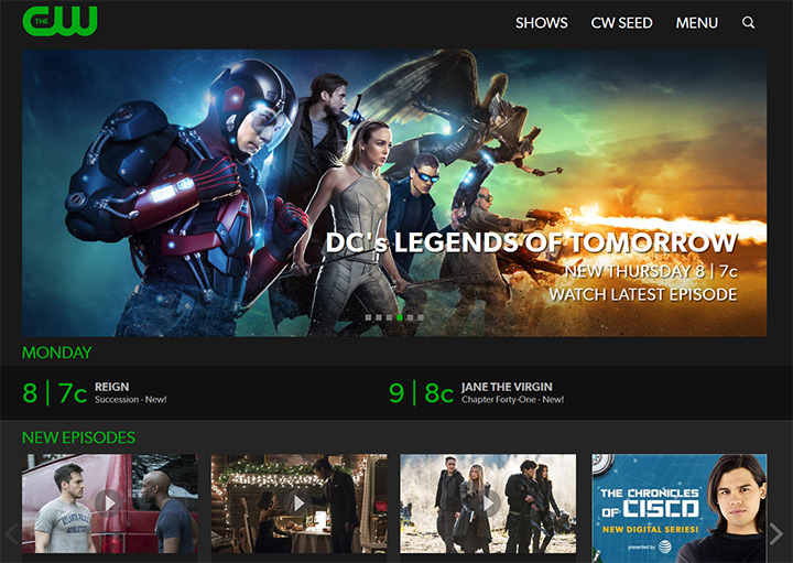 the cw channel website