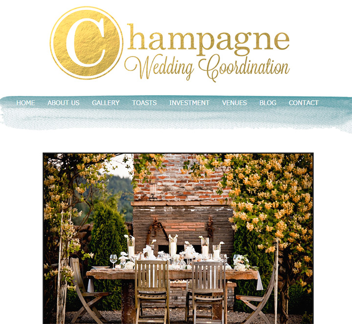 champagne wedding coordination