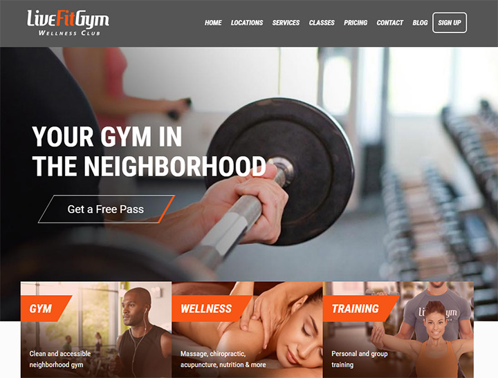 100+ Best Excercise Center and Gym Websites